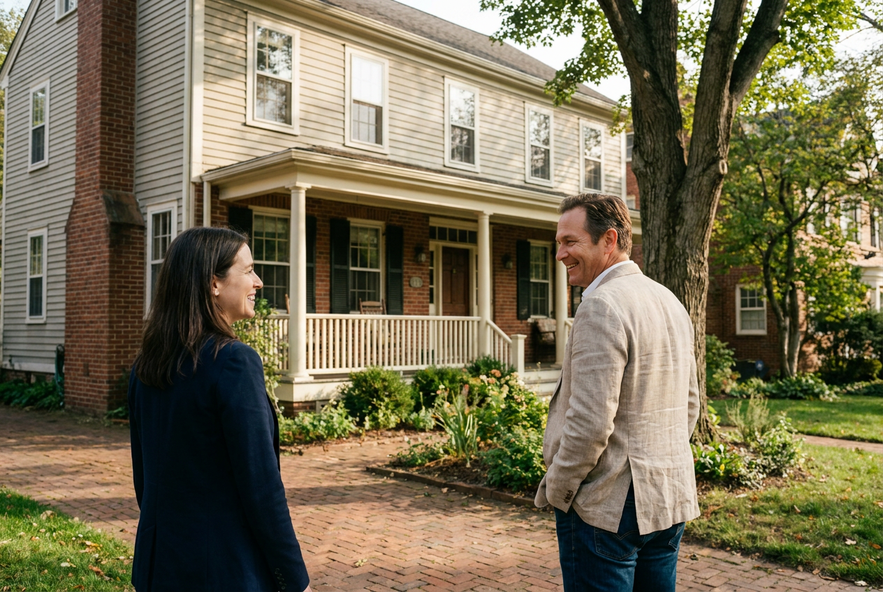happy homeowners