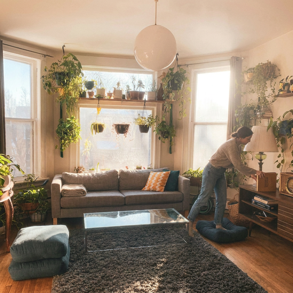 bright living room