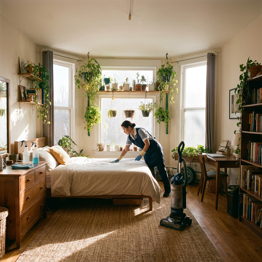 clean bedroom