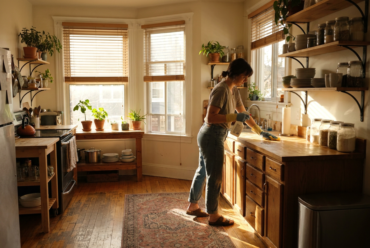 kitchen cleaning