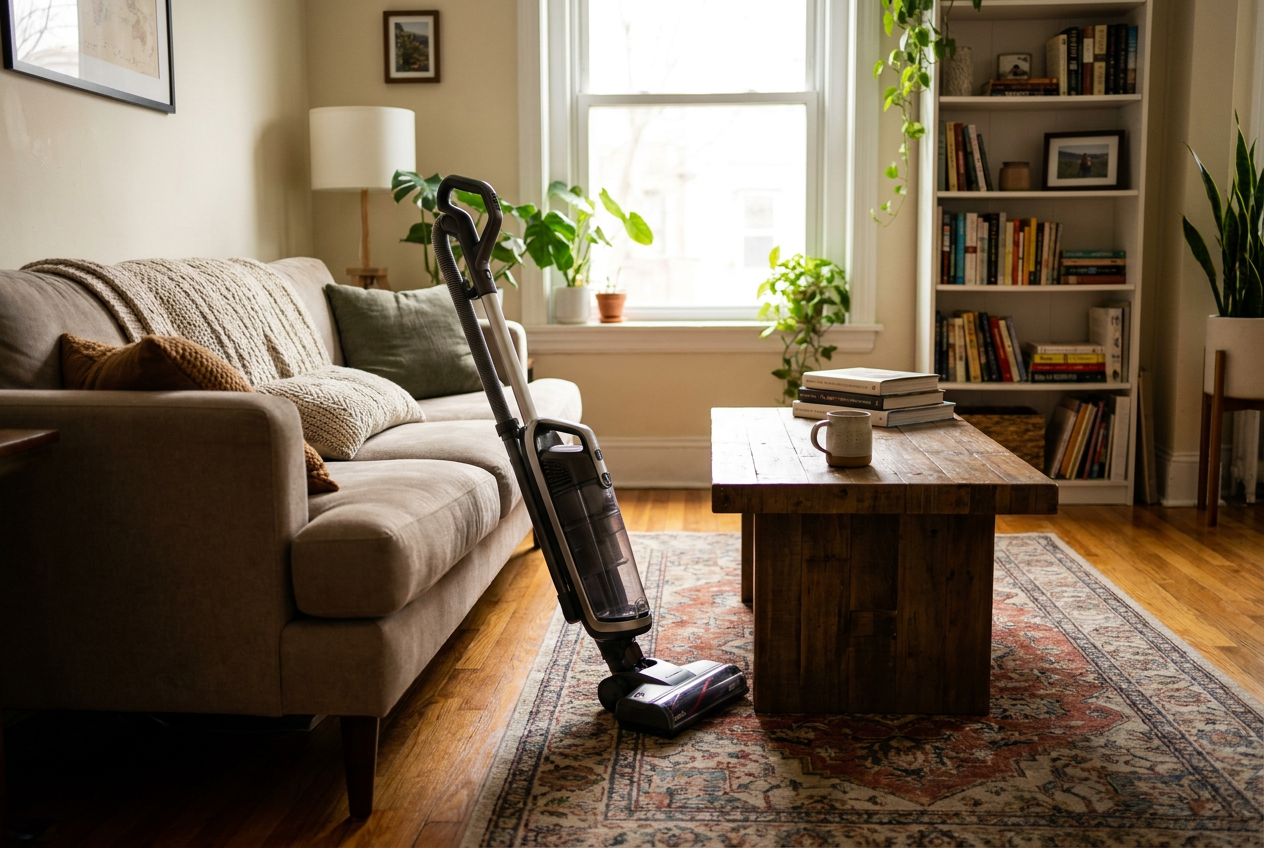 living room cleaning