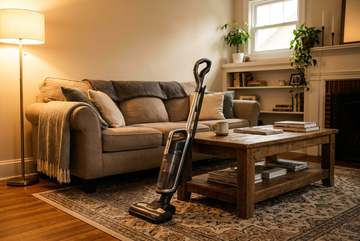 vacuum cleaning sofa