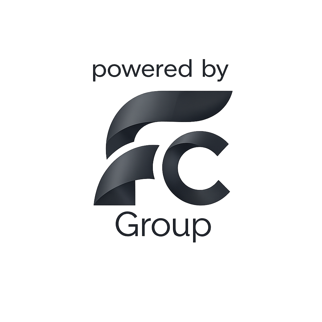 FC Group powered by logo