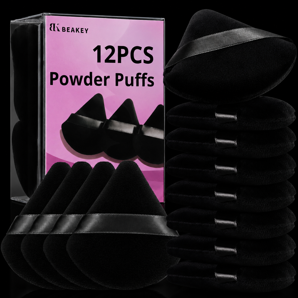 BEAKEY Velour Powder Puffs