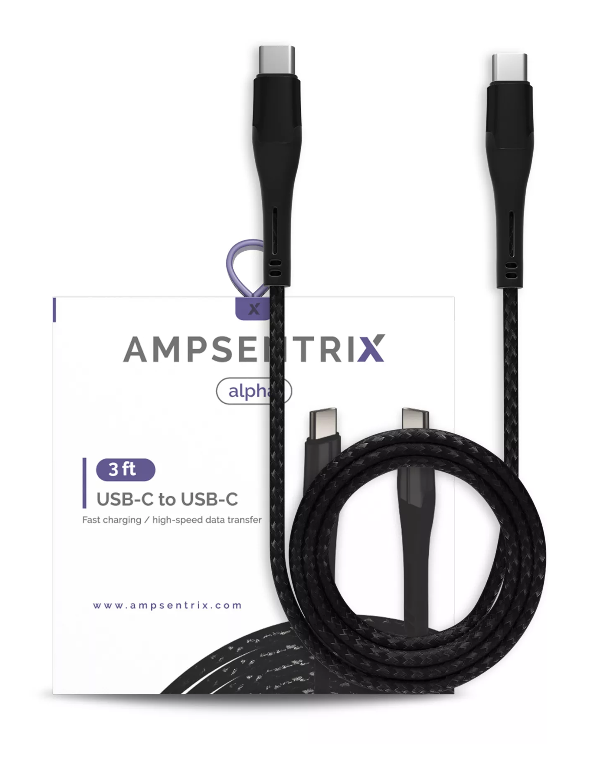 AmpSentrix Alpha USB-C to USB-C cable